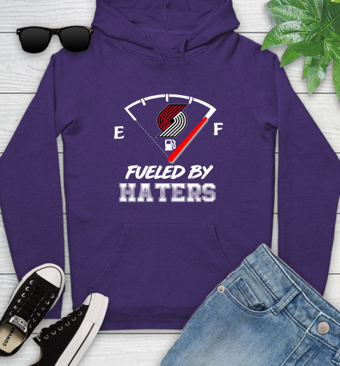 Portland Trail Blazers NBA Basketball Fueled By Haters Sports Youth Hoodie 5
