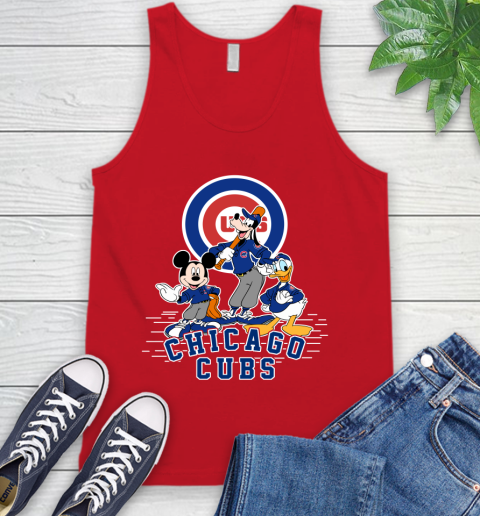 MLB Chicago Cubs Mickey Mouse Donald Duck Goofy Baseball T Shirt Tank Top 5