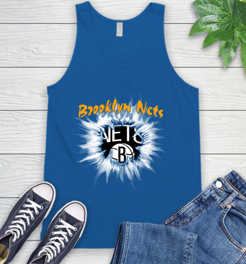 Brooklyn Nets NBA Basketball Rip Sports Tank Top 4