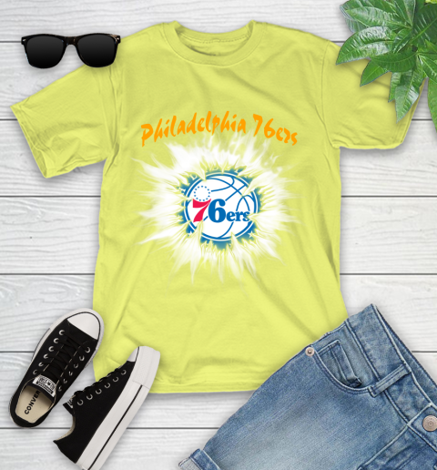 Philadelphia 76ers NBA Basketball Rip Sports Youth T-Shirt 10