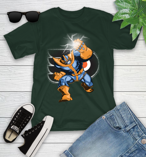 Philadelphia Flyers NHL Hockey Thanos Avengers Infinity War Marvel Youth T-Shirt 5