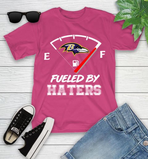 Baltimore Ravens NFL Football Fueled By Haters Sports Youth T-Shirt - Image 12