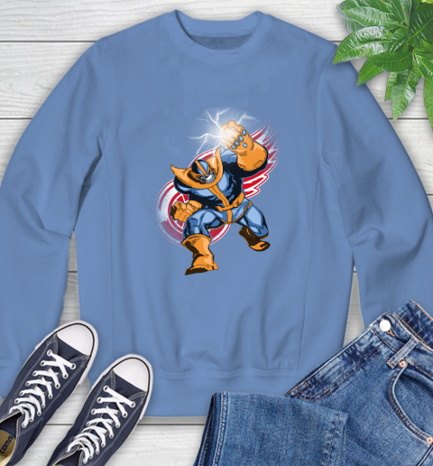 Detroit Red Wings NHL Hockey Thanos Avengers Infinity War Marvel Sweatshirt 11