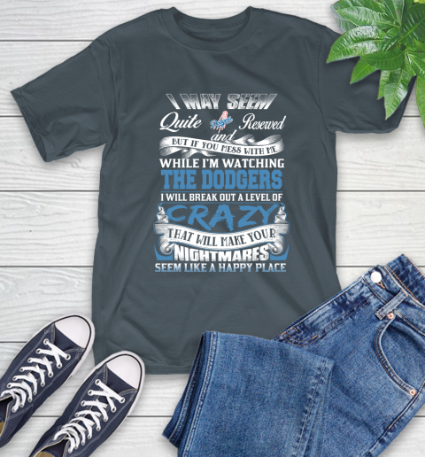 Los Angeles Dodgers MLB Baseball Don't Mess With Me While I'm Watching My Team T-Shirt 10