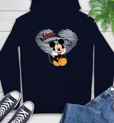 NFL Denver Broncos The Heart Mickey Mouse Disney Football T Shirt_000 Hoodie 3