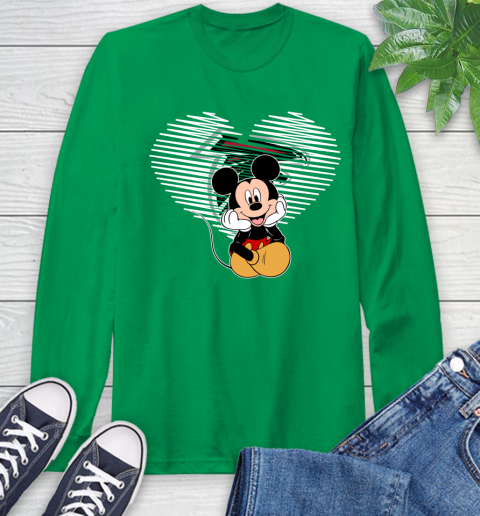 NFL Atlanta Falcons The Heart Mickey Mouse Disney Football T Shirt_000 Long Sleeve T-Shirt 8