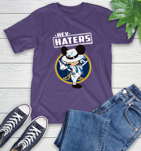 NHL Hey Haters Mickey Hockey Sports Buffalo Sabres T-Shirt 5
