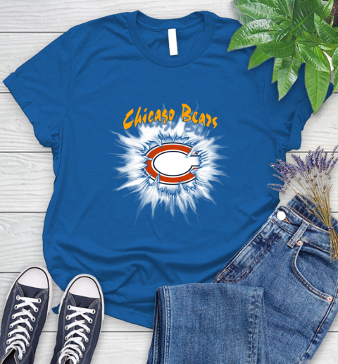 Chicago Bears NFL Football Adoring Fan Rip Sports Women's T-Shirt 12