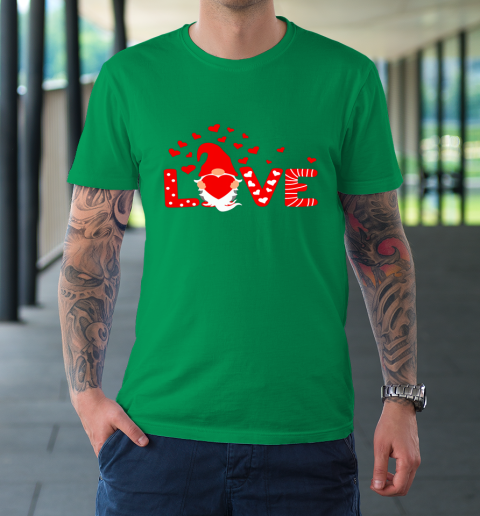Valentine's Day LOVE Gnomies Holding Red Heart Valentine T-Shirt 13