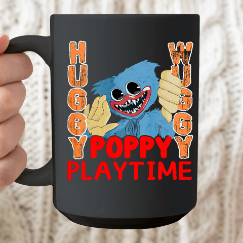 Huggy Shirt Poppy Playtime Huggy Wuggy Playtime Horror Game Fun Ceramic Mug 15oz