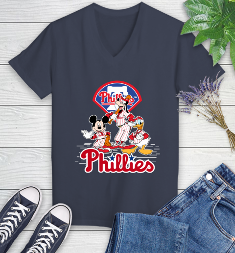 MLB Philadelphia Phillies Mickey Mouse Donald Duck Goofy Baseball T Shirt  Tank Top