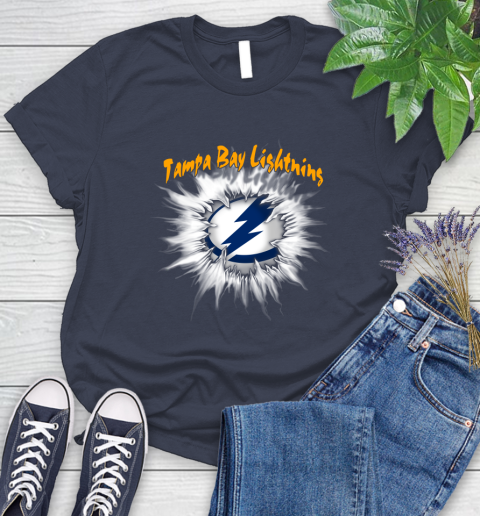 Tampa Bay Lightning NHL Hockey Adoring Fan Rip Sports Women's T-Shirt 14