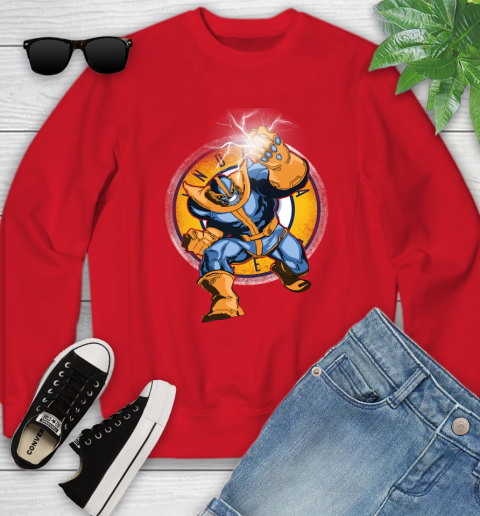 Indiana Pacers NBA Basketball Thanos Avengers Infinity War Marvel Youth Sweatshirt 8