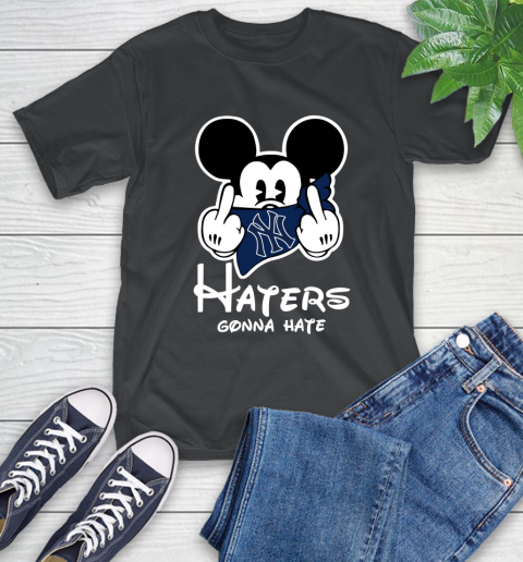 MLB New York Yankees Haters Gonna Hate Mickey Mouse Disney Baseball T Shirt_000 T-Shirt