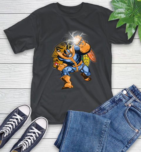 Chicago Blackhawks NHL Hockey Thanos Avengers Infinity War Marvel T-Shirt