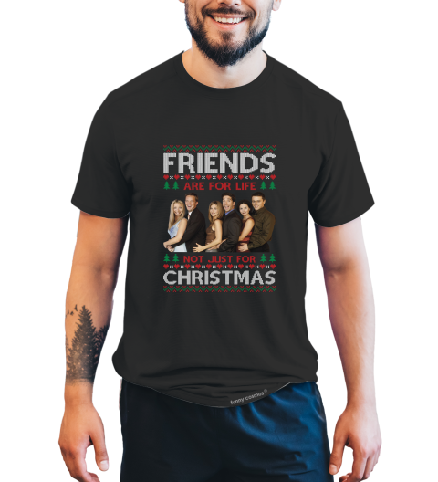 Friends TV Show Ugly Sweater Shirt, Friends Shirt, Friends Characters T Shirt, Friends Are For Life Tshirt, Christmas Gifts