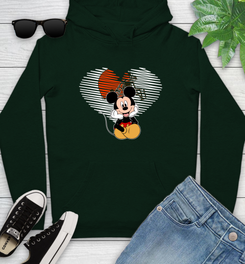 NFL Cleveland Browns The Heart Mickey Mouse Disney Football T Shirt_000 Youth Hoodie 14