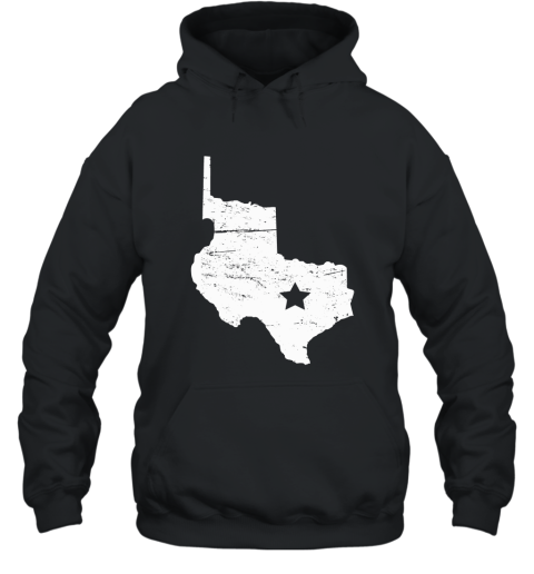 Republic of Texas 1836 Distressed T Shirt Hooded