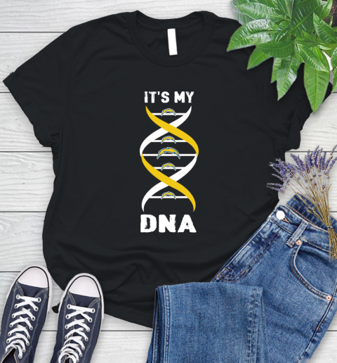 Los Angeles Chargers NFL Football It's My DNA Sports Women's T-Shirt