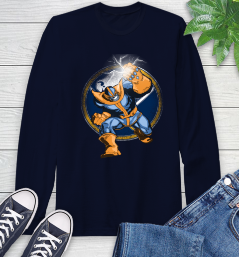 Buffalo Sabres NHL Hockey Thanos Avengers Infinity War Marvel Long Sleeve T-Shirt 3