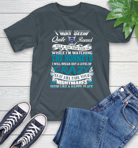 Charlotte Hornets NBA Basketball Don't Mess With Me While I'm Watching My Team T-Shirt 10
