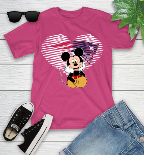 NFL New England Patriots The Heart Mickey Mouse Disney Football T Shirt_000 Youth T-Shirt 11