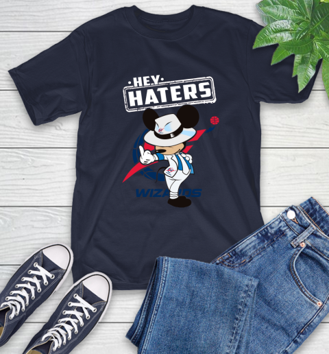 NBA Hey Haters Mickey Basketball Sports Washington Wizards T-Shirt 3