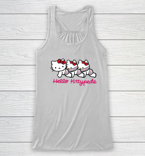 Hello Kittypede The Human Centipede Racerback Tank