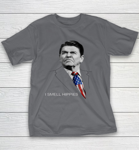 I Smell Hippies Ronald Reagan Conservative Youth T-Shirt 5