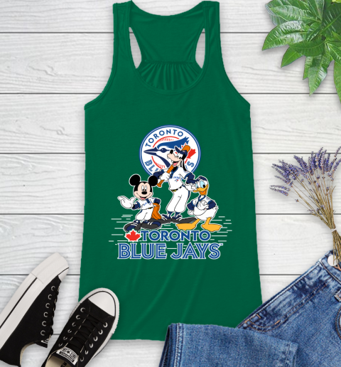 MLB Toronto Blue Jays Mickey Mouse Donald Duck Goofy Baseball T Shirt Racerback Tank 6
