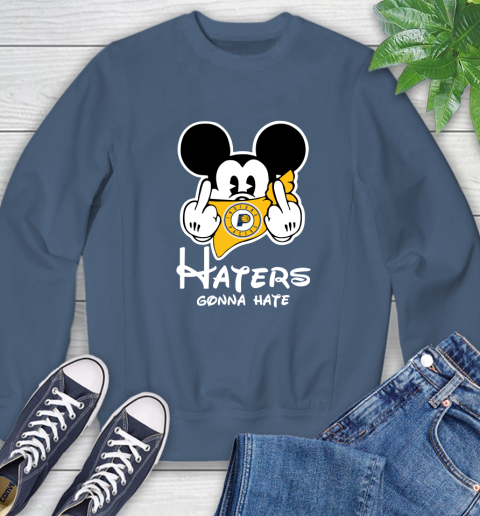 NBA Indiana Pacers Haters Gonna Hate Mickey Mouse Disney Basketball T Shirt Sweatshirt 8