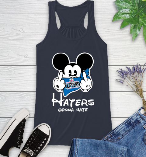 NBA LA Clippers Haters Gonna Hate Mickey Mouse Disney Basketball T Shirt Racerback Tank 10