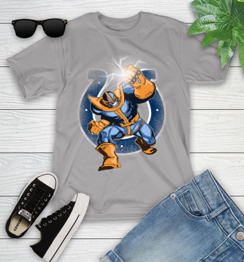 Indianapolis Colts NFL Football Thanos Avengers Infinity War Marvel Youth T-Shirt 4