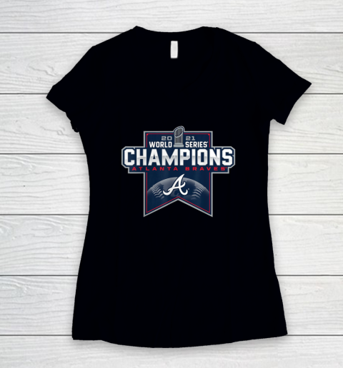 Braves World Series Champions 2021 Women's V-Neck T-Shirt