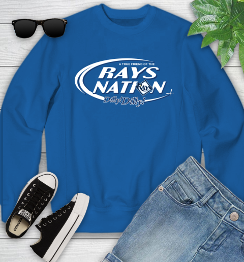 MLB A True Friend Of The Tampa Bay Rays Dilly Dilly Baseball Sports Youth Sweatshirt 7