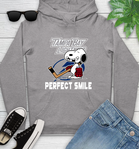 NHL Tampa Bay Lightning Snoopy Perfect Smile The Peanuts Movie Hockey T Shirt Youth Hoodie 6