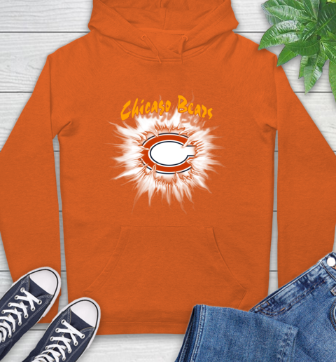 Chicago Bears NFL Football Adoring Fan Rip Sports Hoodie 4