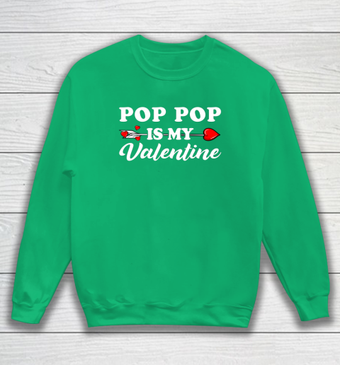 Funny Pop Pop Is My Valentine Matching Family Heart Couples Sweatshirt 4