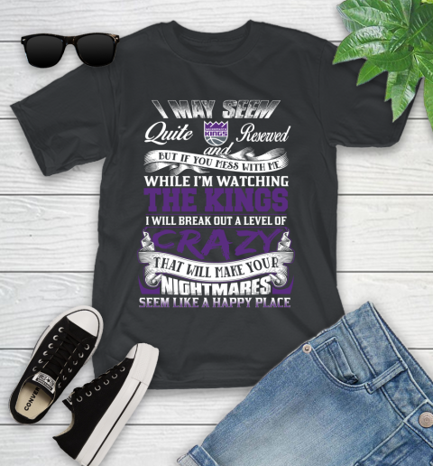 Sacramento Kings NBA Basketball Don't Mess With Me While I'm Watching My Team Youth T-Shirt
