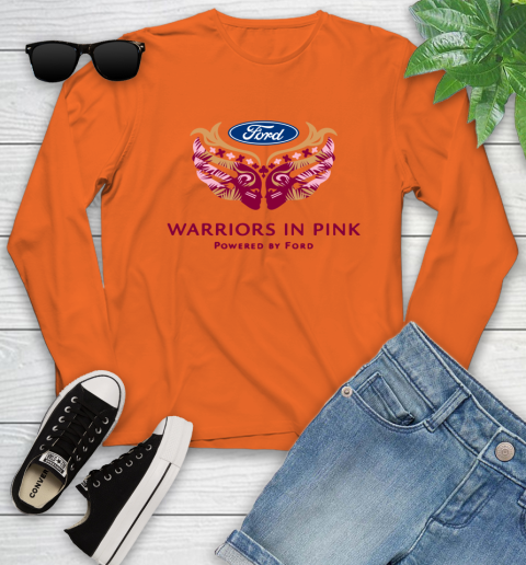 Ford cares warriors in pink Youth Long Sleeve 2