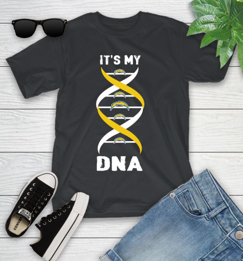 Los Angeles Chargers NFL Football It's My DNA Sports Youth T-Shirt