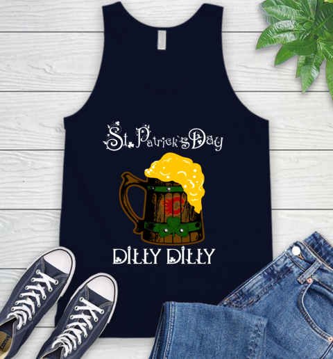NHL Calgary Flames St Patrick's Day Dilly Dilly Beer Hockey Sports Tank Top 2