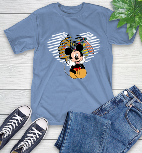 NHL Chicago Blackhawks Carolina Hurricanes The Heart Mickey Mouse Disney Hockey T-Shirt 12