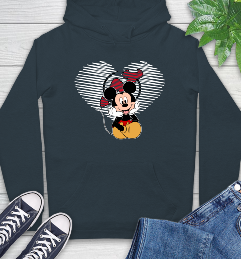 NHL New Jersey Devils The Heart Mickey Mouse Disney Hockey Hoodie 7