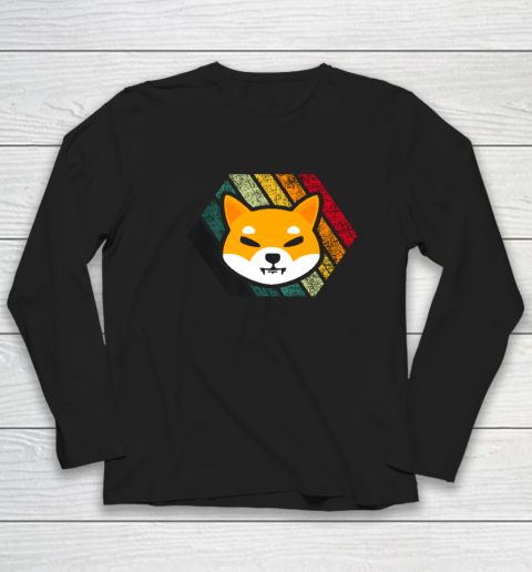 Retro Shiba Inu Hodler Shirt Shiba Inu Coin Cryptocurrency Long Sleeve T-Shirt