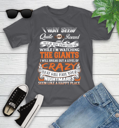 San Francisco Giants MLB Baseball Don't Mess With Me While I'm Watching My Team Youth T-Shirt 6