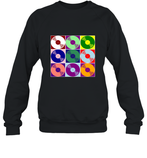 Cool Colorful Vinyl Record Music Pop Style Art T shirt Sweatshirt