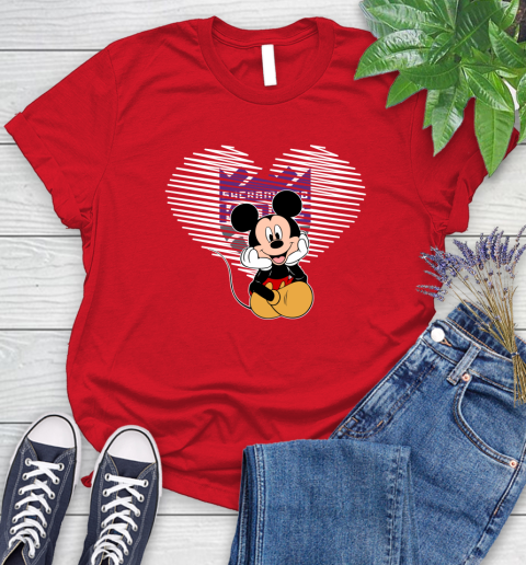 NBA Sacramento Kings The Heart Mickey Mouse Disney Basketball Women's T-Shirt 13