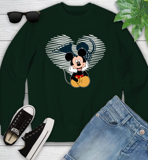 NFL Los Angeles Rams The Heart Mickey Mouse Disney Football T Shirt_000 Youth Sweatshirt - Image 10