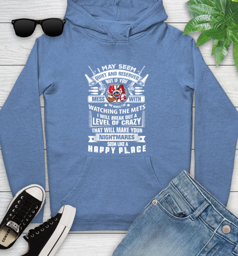 New York Mets MLB Baseball Don't Mess With Me While I'm Watching My Team Sports Youth Hoodie 13